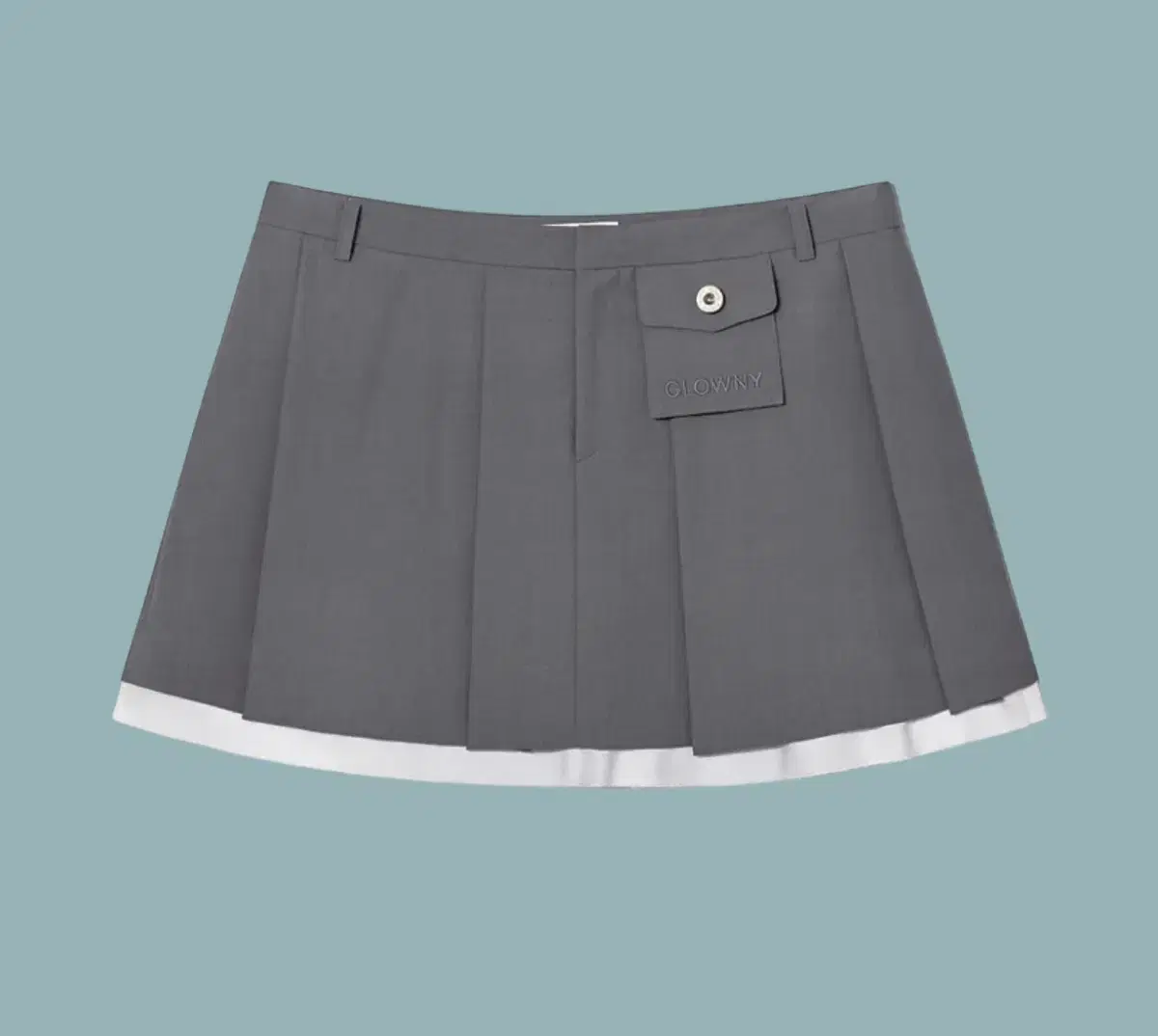 [글로니]DANIELLE PLEATED SKIRT그레이 M